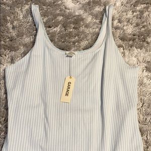 Blue & White Bodysuit